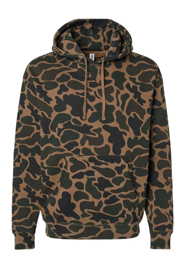 Duck Camo Hooded Pullover Sweatshirt